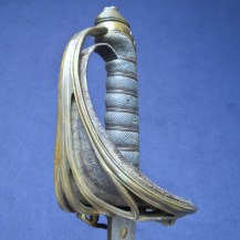 British 1845 Pattern Infantry Officers Sword, c1850 by Linney, with Unusual Steel Scabbard 7